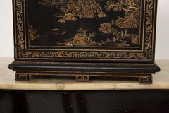 Bougeoir chinois ancien en bois, XIXe siècle