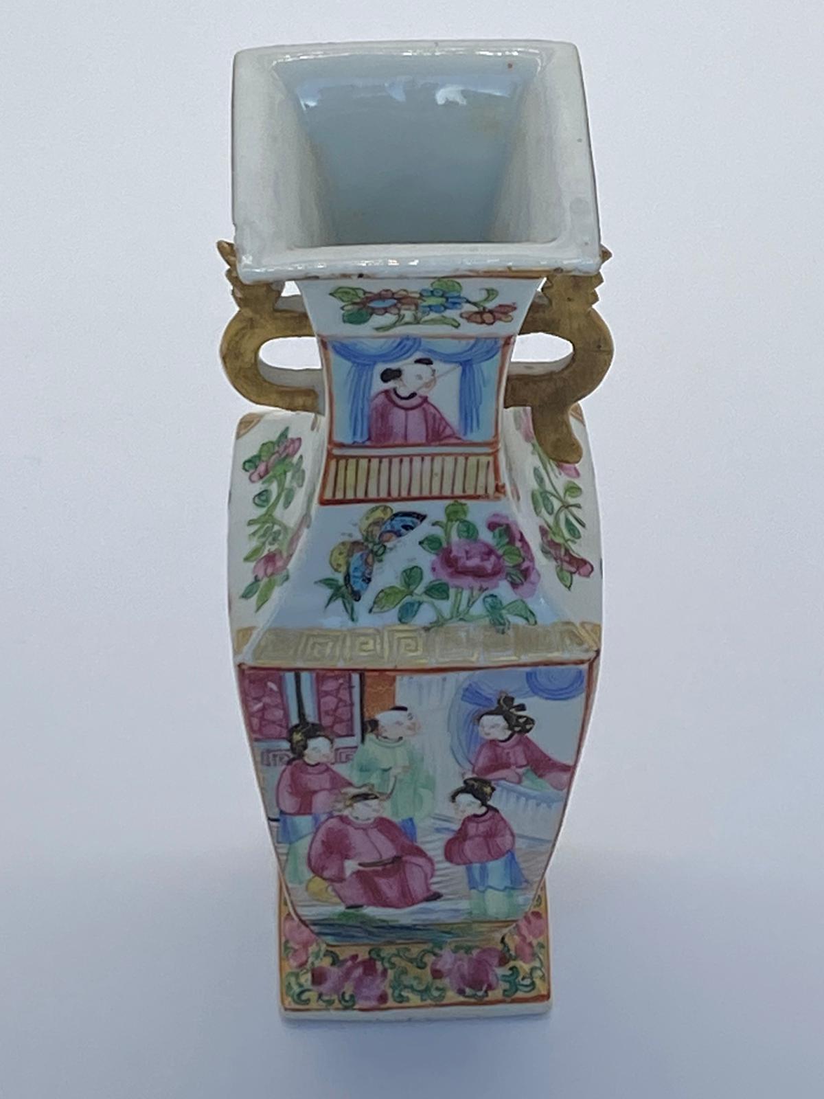 Antico vaso cinese di Canton In condizioni buone in vendita a Ipswich, GB