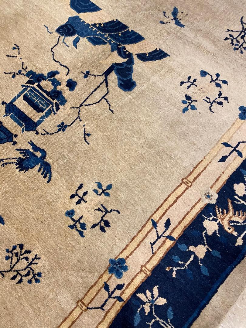 Wool Antique Chinese Carpet