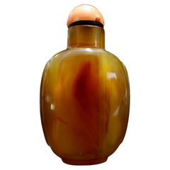 Antique Chinese Carved Agate Snuff Bottle #2, 19th Century