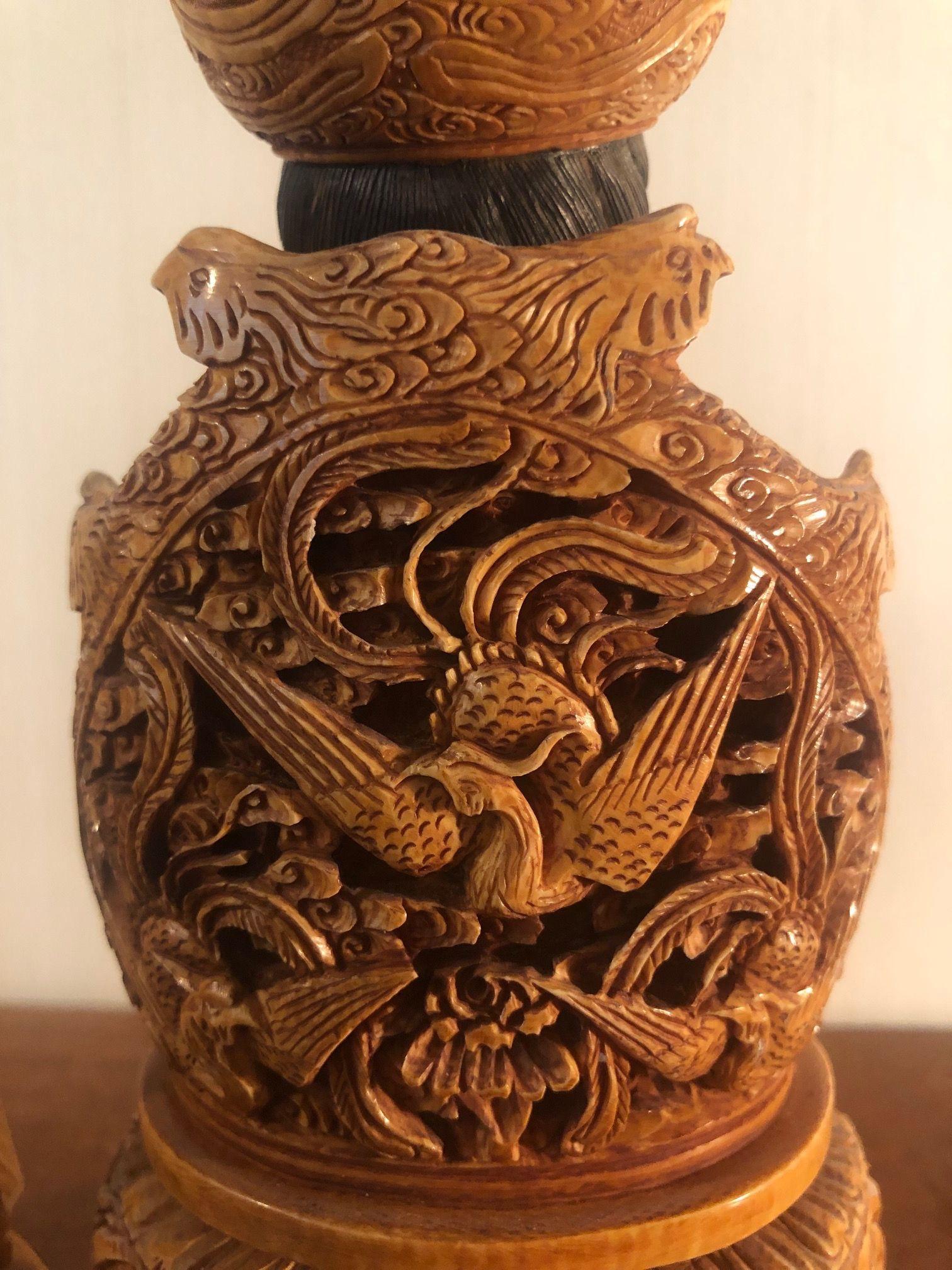 Mid-20th Century Chinese Carved Figurines