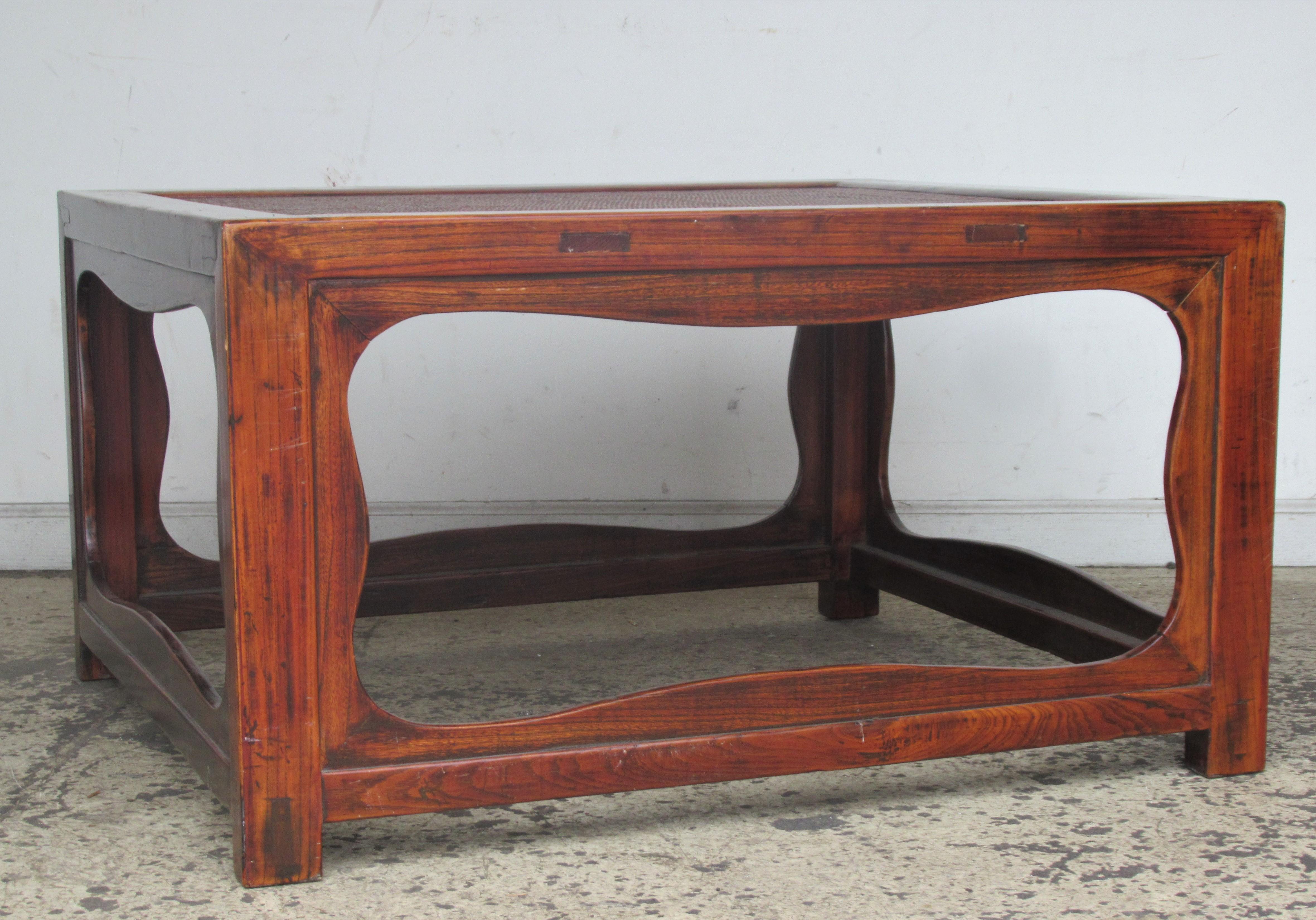 Antique Chinese Elm Coffee Table For Sale 14