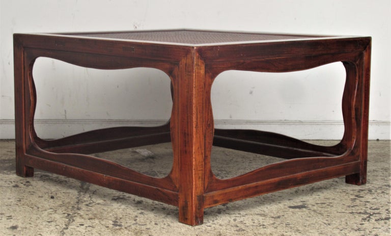 20th Century Antique Chinese Elm Coffee Table For Sale