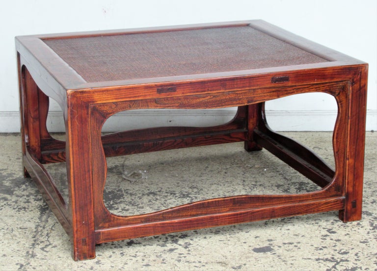 Hardwood Antique Chinese Elm Coffee Table For Sale