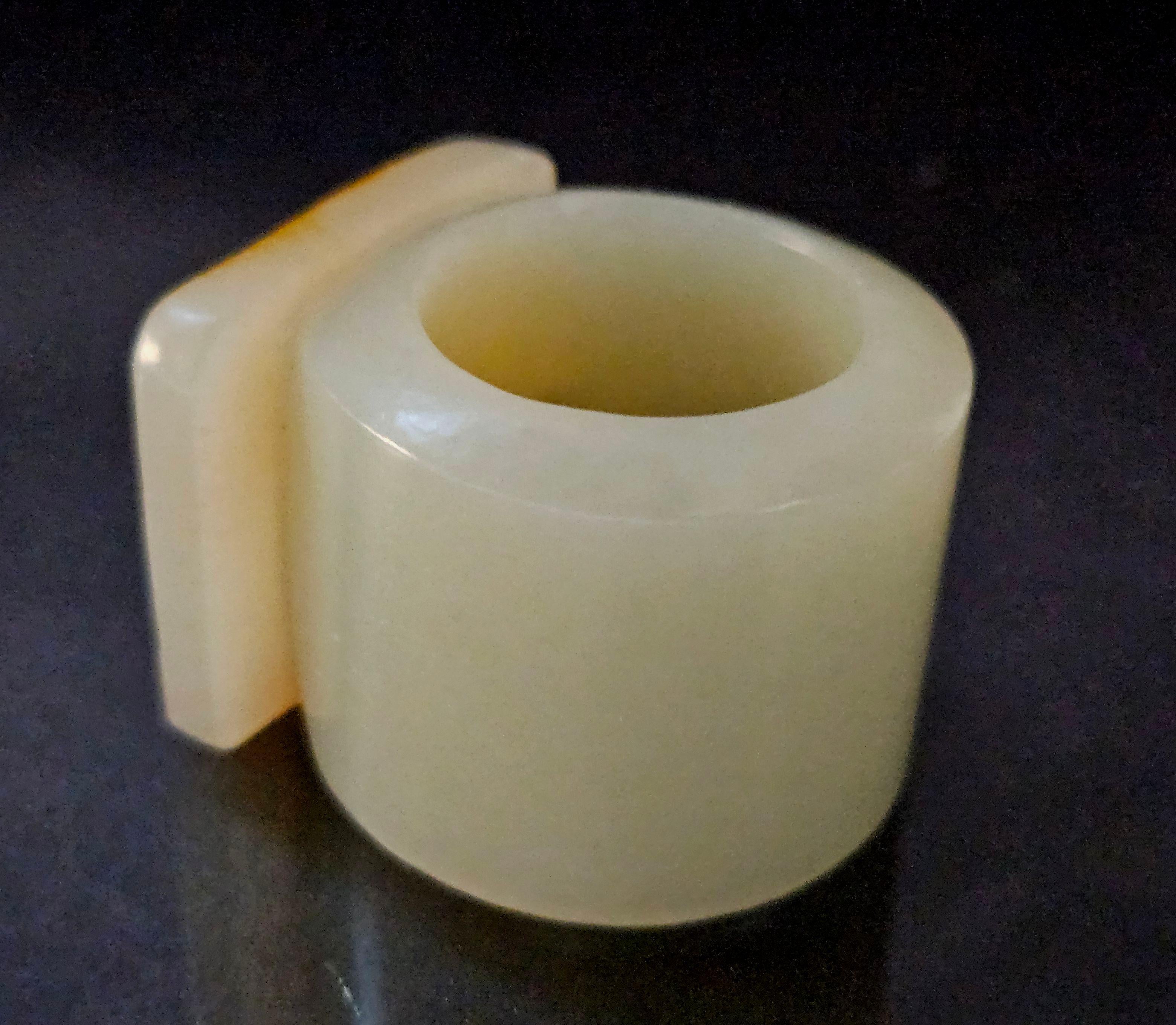 Antique Chinese Carved Hetain Light Celadon Jade 