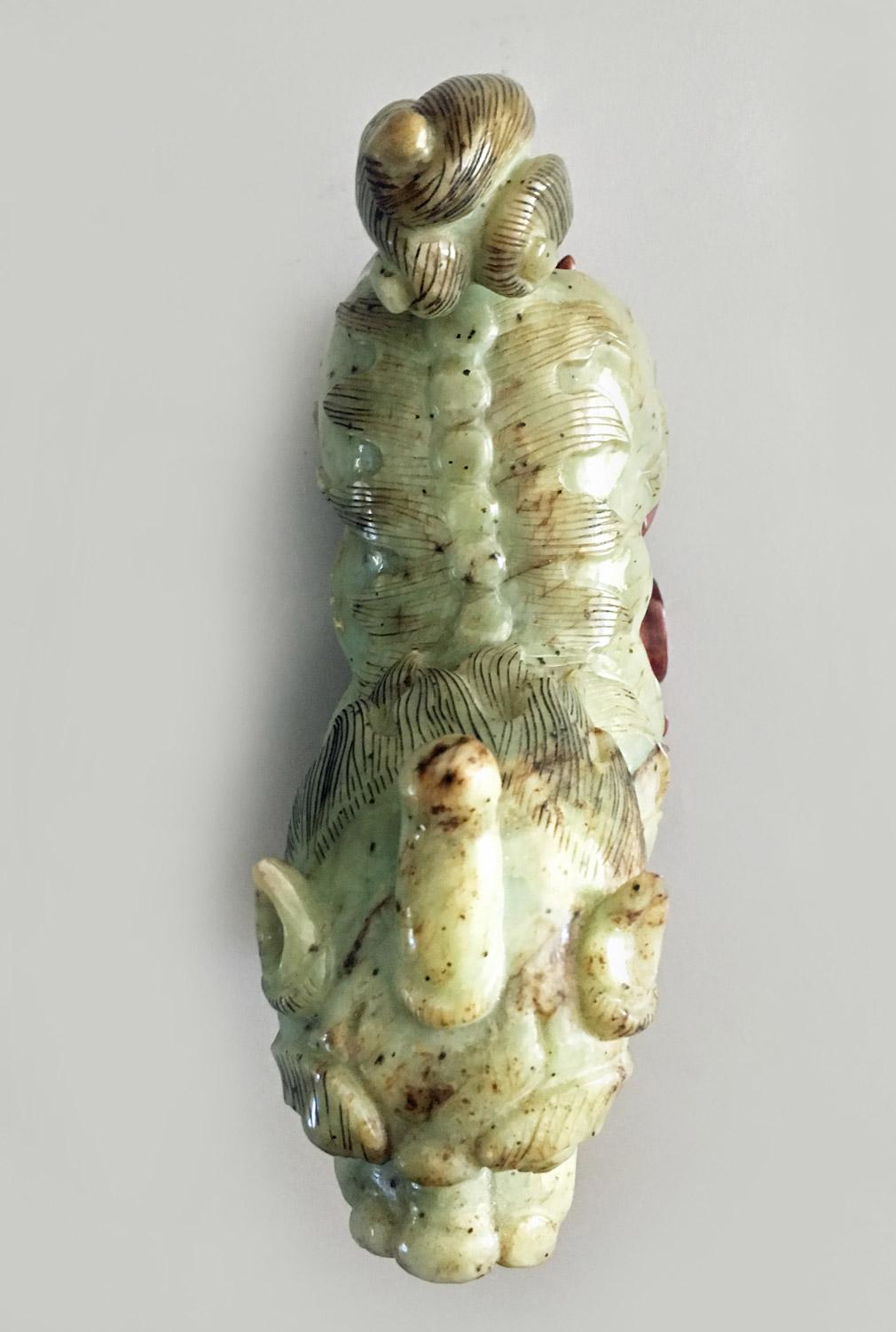 Antique Chinese Carved Jade Buddhistic Lion 4
