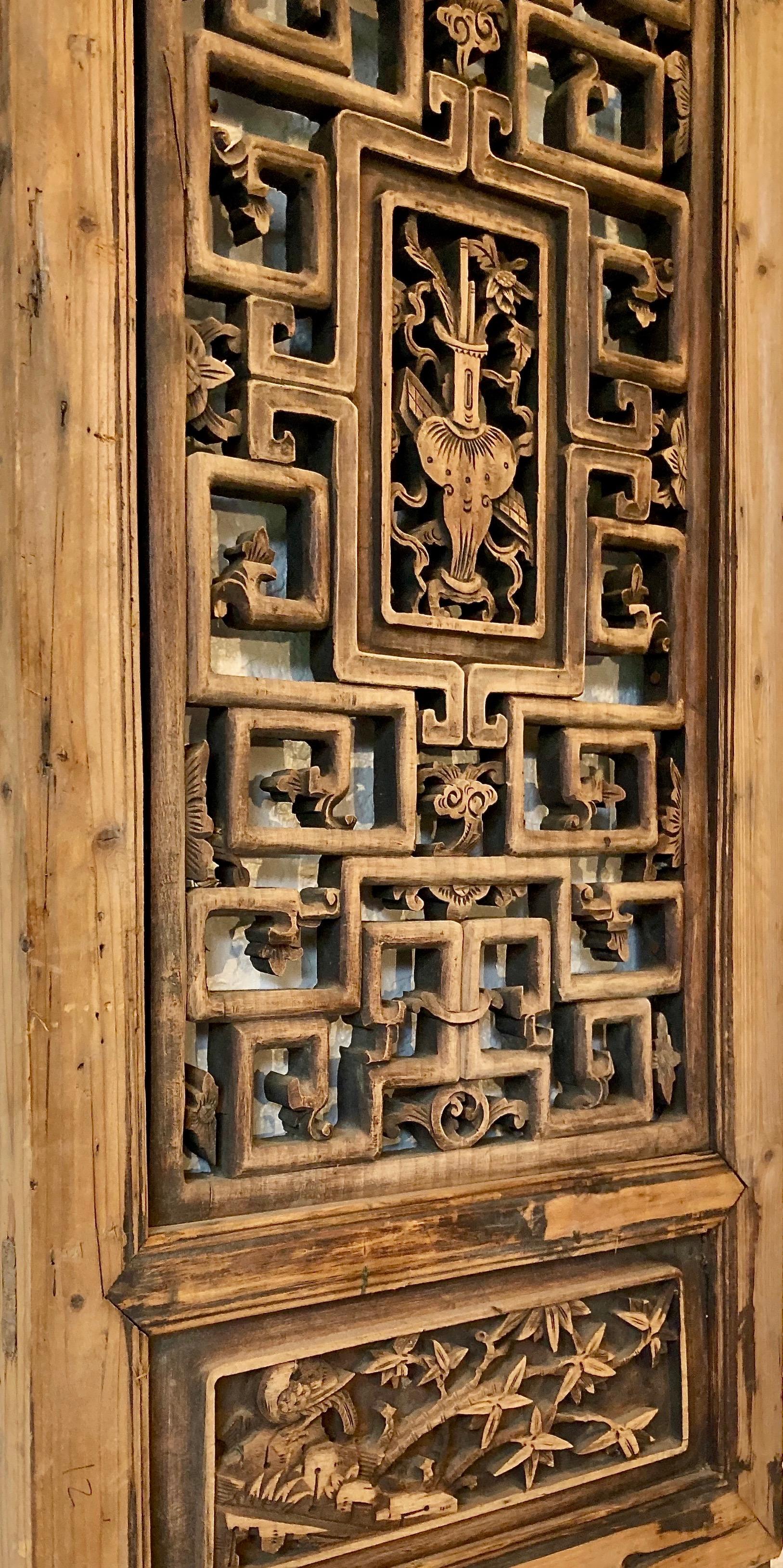 Antique Chinese Carved Wood Panel In Good Condition For Sale In Sherwood, OR