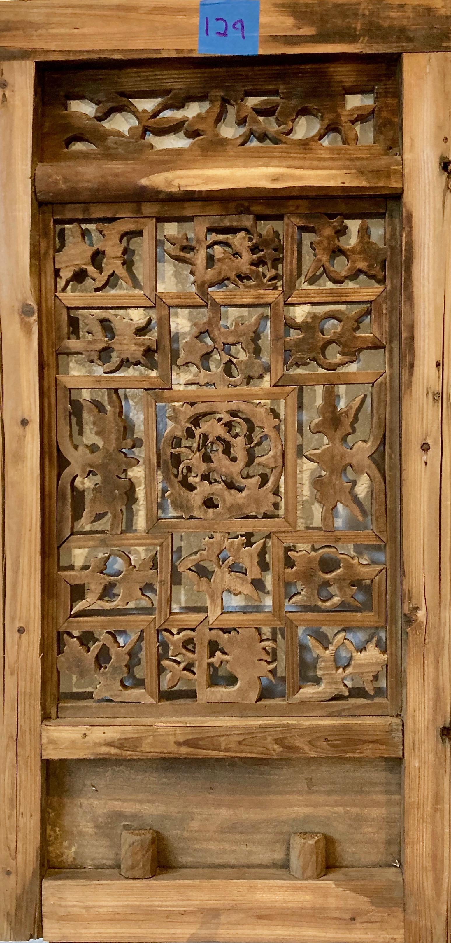 XIXe siècle Panneau en bois sculpté chinois ancien en vente