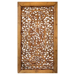 Antique Chinese Carved Wood Panel