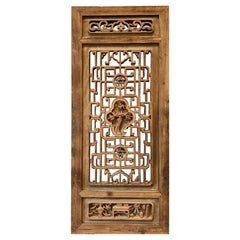 Antique Chinese Carved Wood Panel