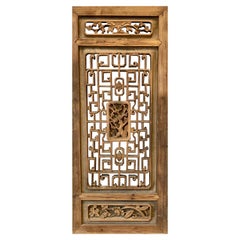 Antique Chinese Carved Wood Panel