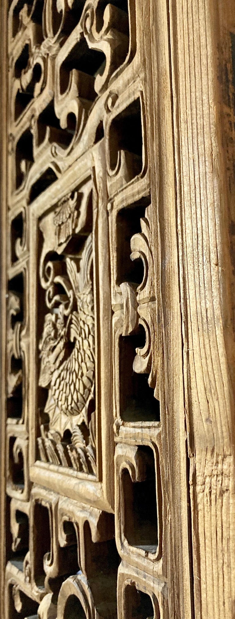 Antique Chinese Carved Wood Window Panel For Sale at 1stDibs | chinese ...
