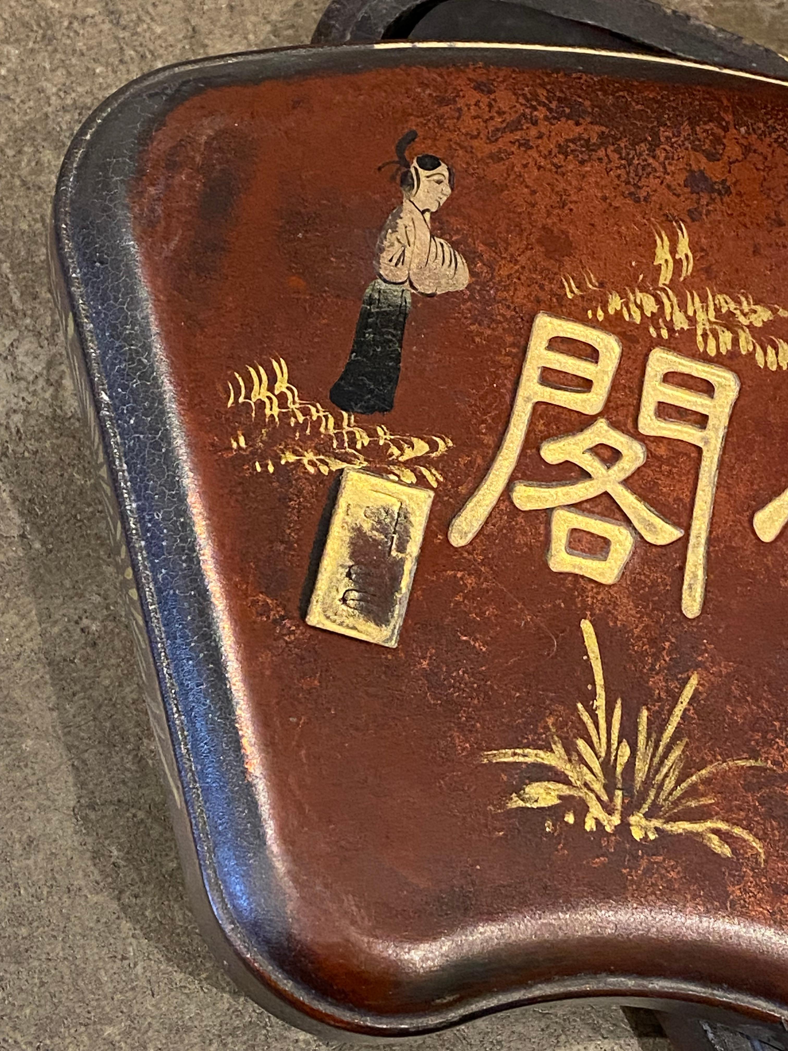 Antica pietra d'inchiostro cinese incamiciata, anni 1850 circa, Imperatore Daoguang, poesia di Li Bai, 27 cm. in vendita 8