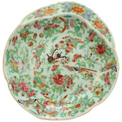 Antique Chinese Celadon Ground Porcelain Shrimp Bowl
