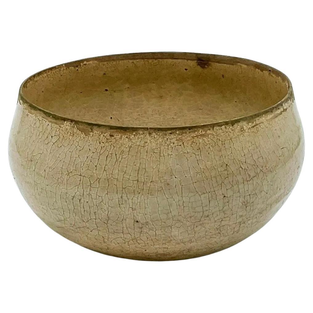 Antique Chinese Ceramic Celadon Bowl, Decorative Bowl with Patina, Wabi Sabi