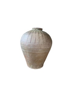 Antique Chinese Ceramic Pickling Jar Jade Green, c. 1900