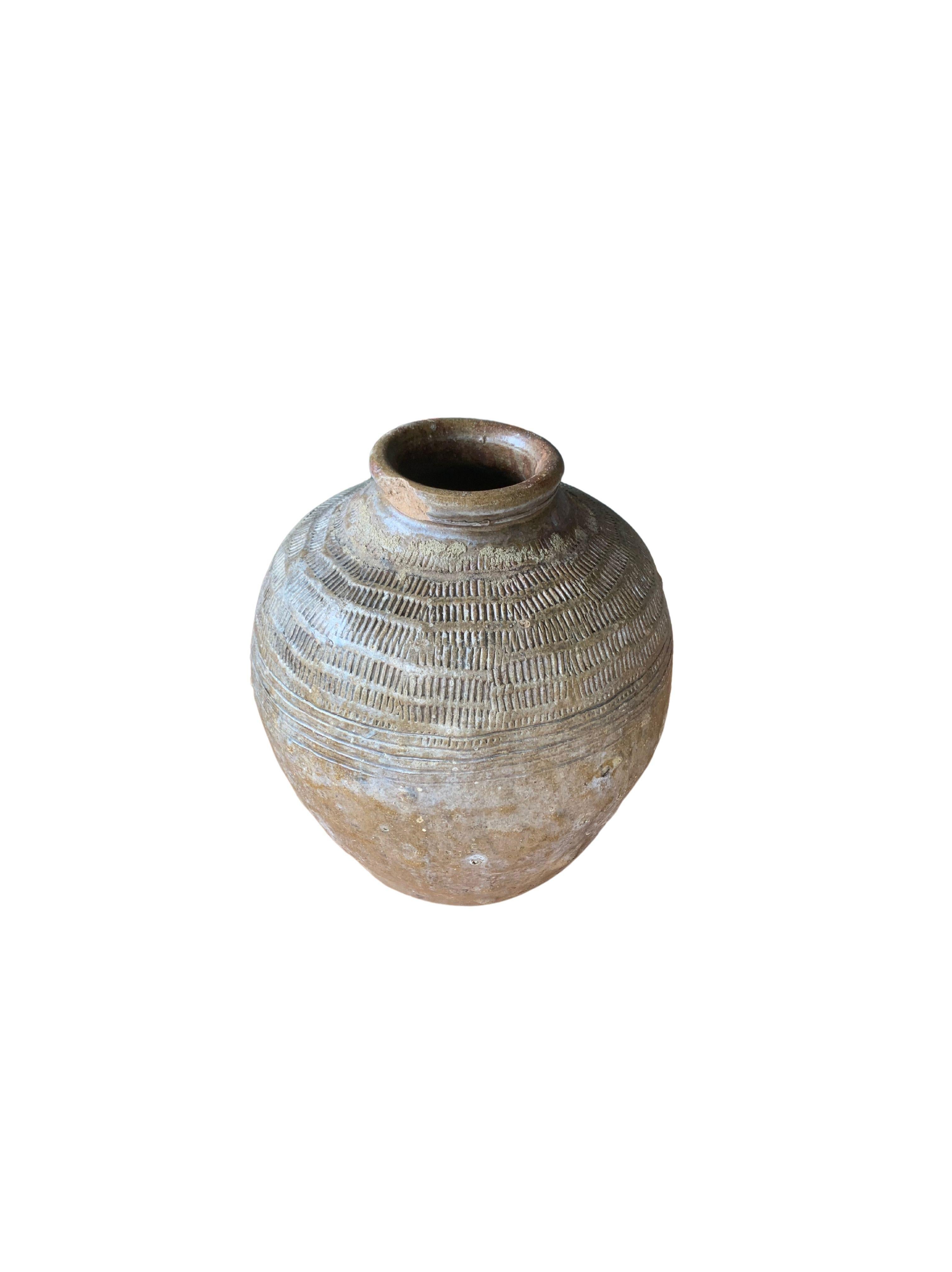 Qing Antico vaso cinese in ceramica per decapaggio Greene & Greene, 1900 ca. in vendita