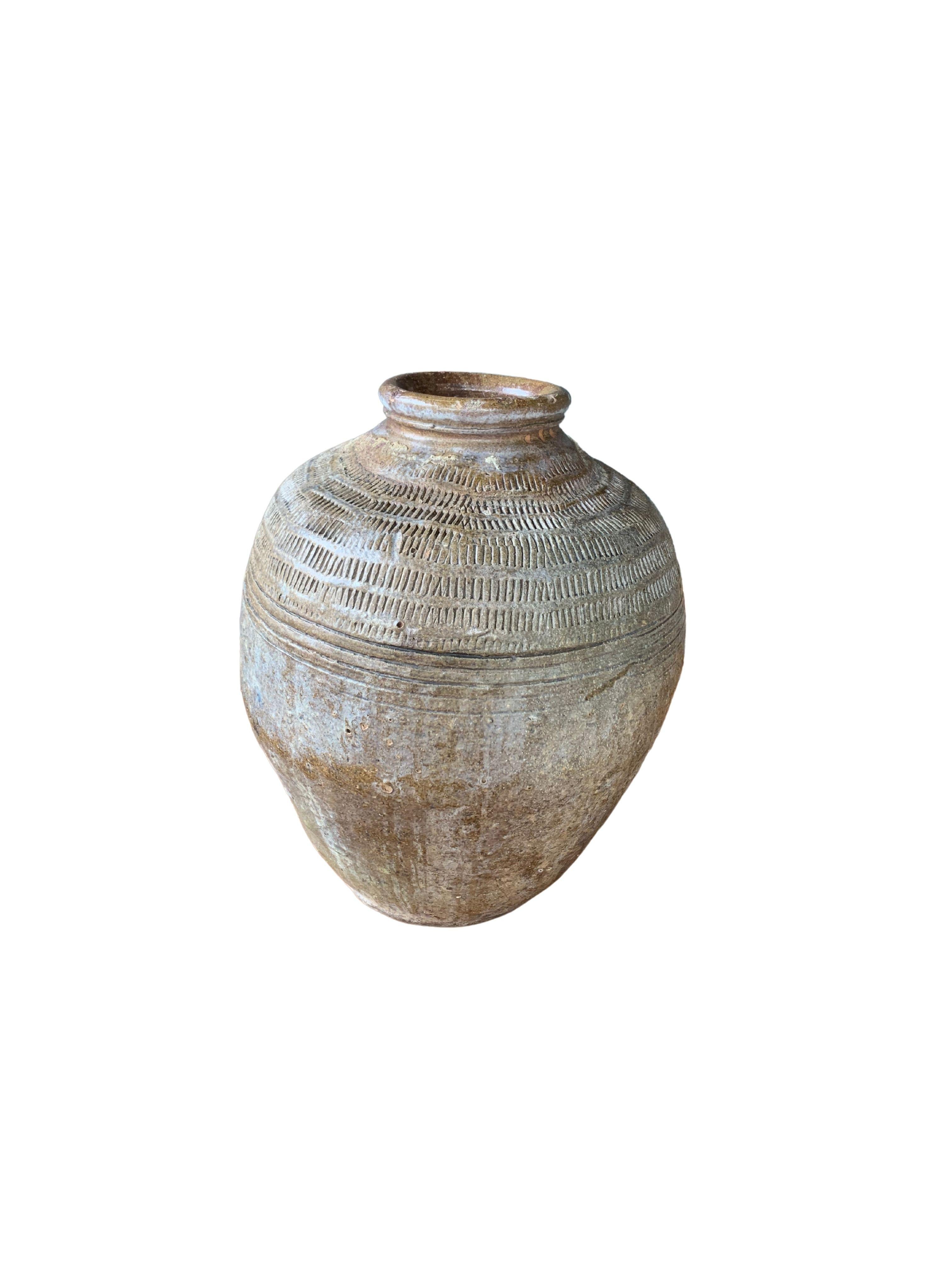 Cinese Antico vaso cinese in ceramica per decapaggio Greene & Greene, 1900 ca. in vendita