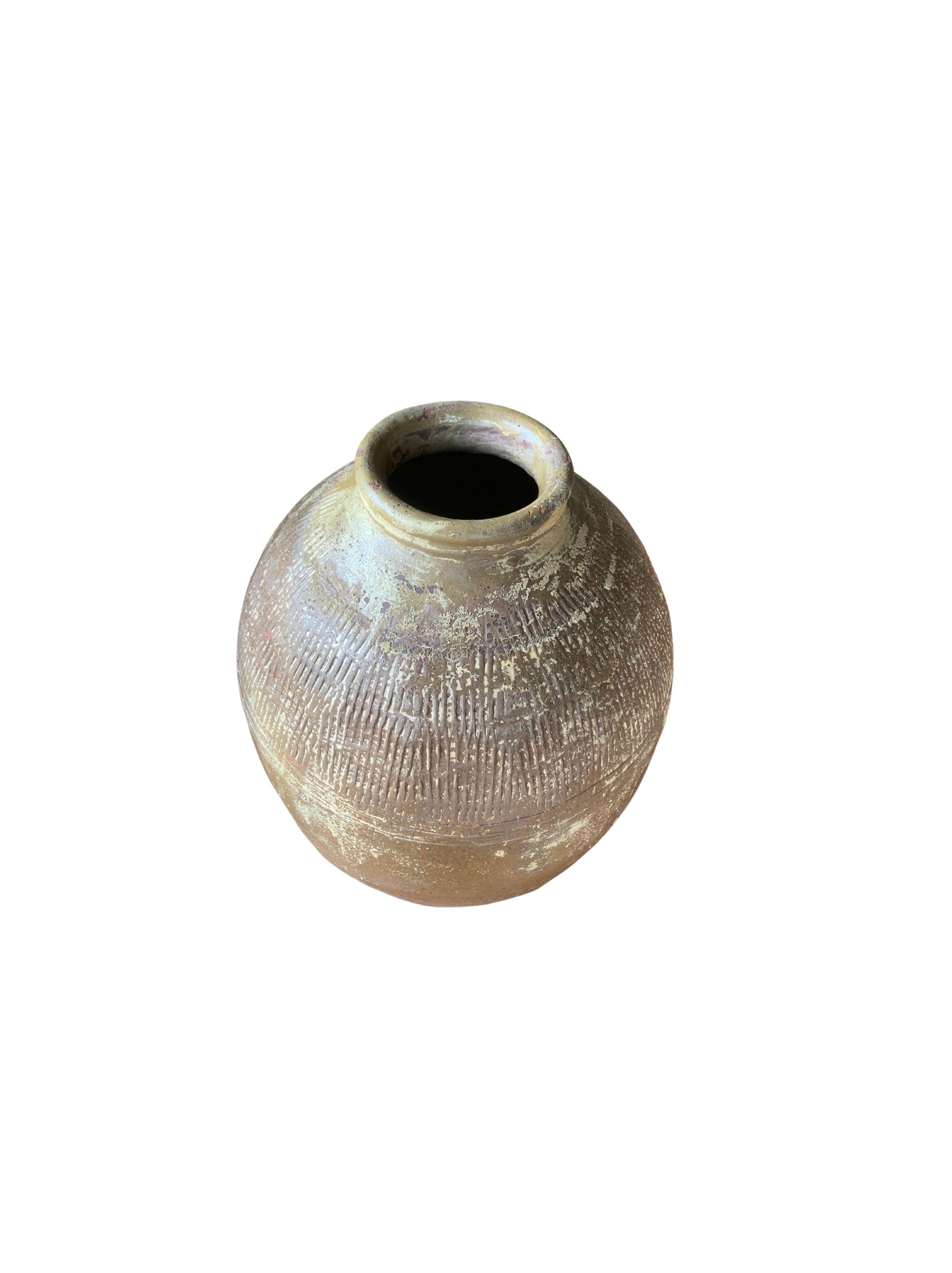 20th Century Antique Chinese Ceramic Pickling Jar Jade Green, c. 1900