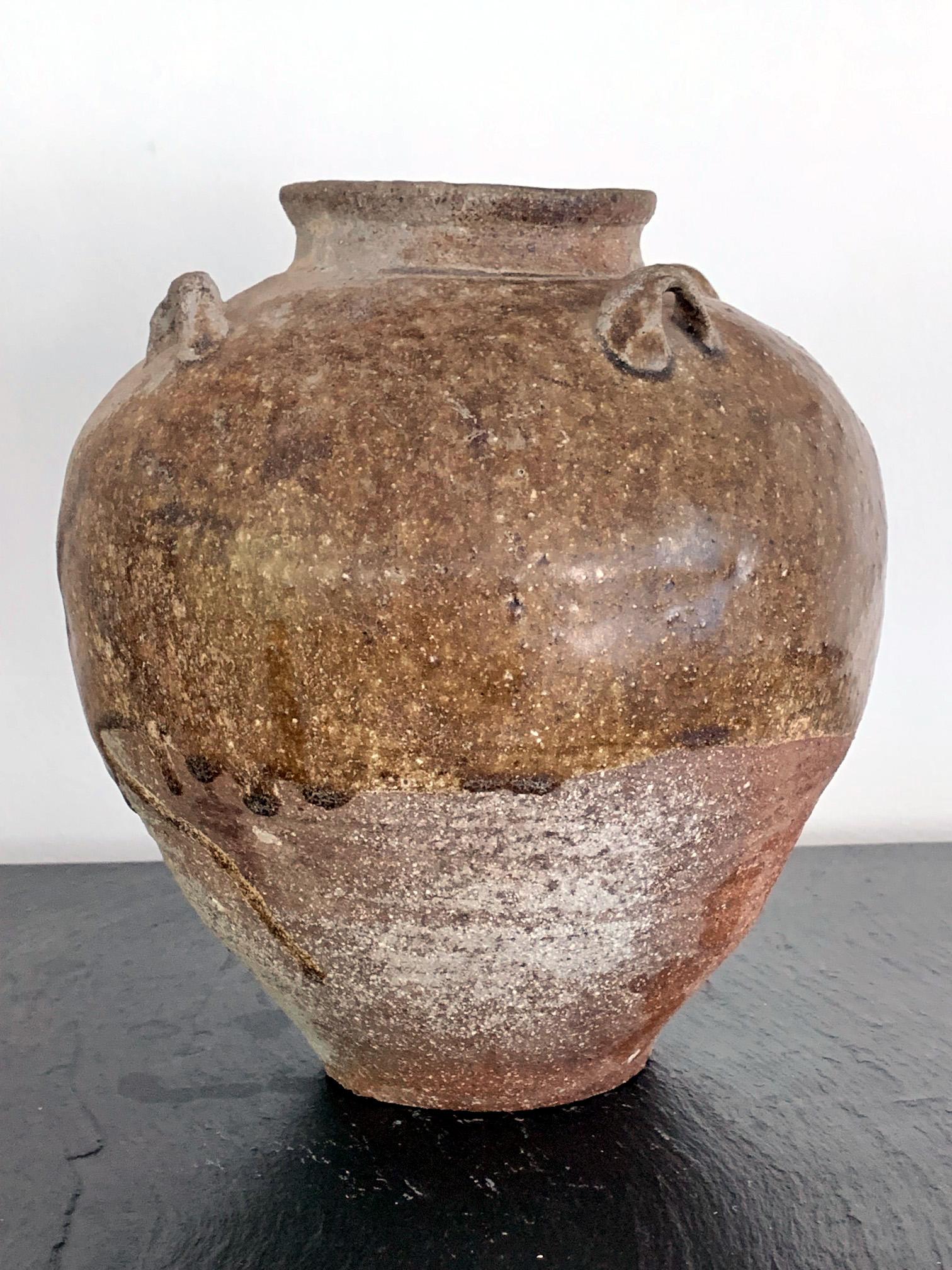 glazed burial jar
