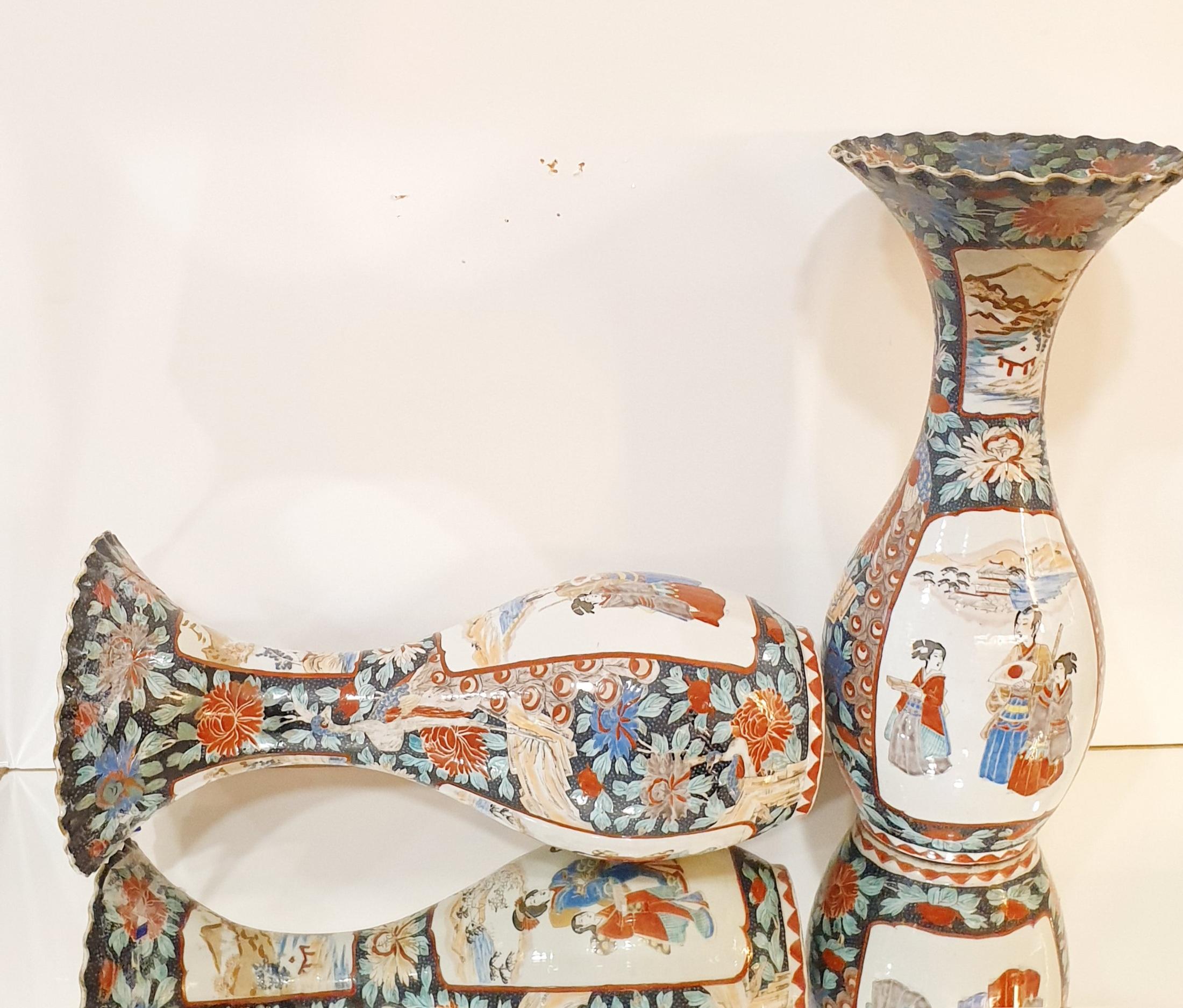 Exportation chinoise Vases japonais anciens en céramique du début du XXe siècle en vente