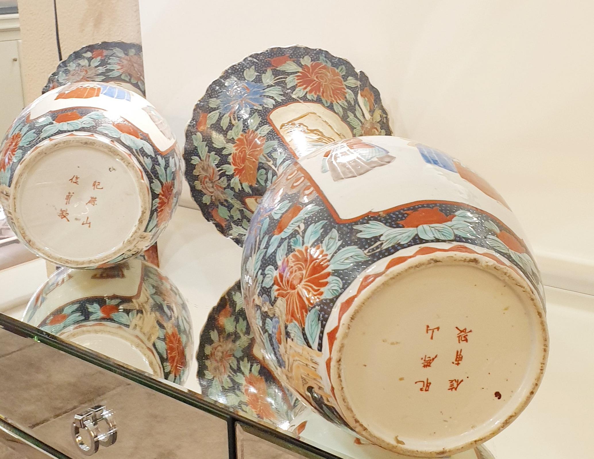 20ième siècle Vases japonais anciens en céramique du début du XXe siècle en vente