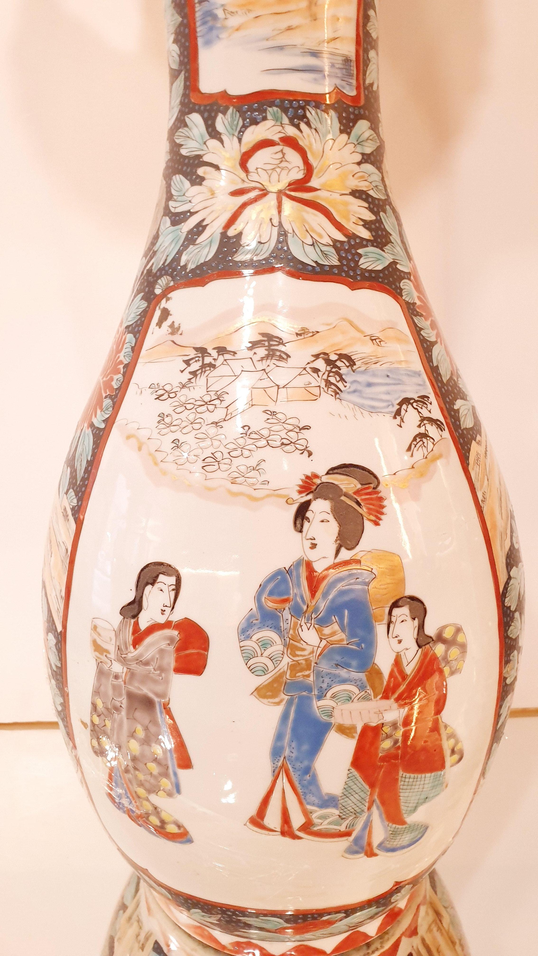 Vases japonais anciens en céramique du début du XXe siècle en vente 1