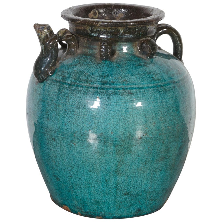 Antique Chinese Ceramic Wine Jar at 1stDibs