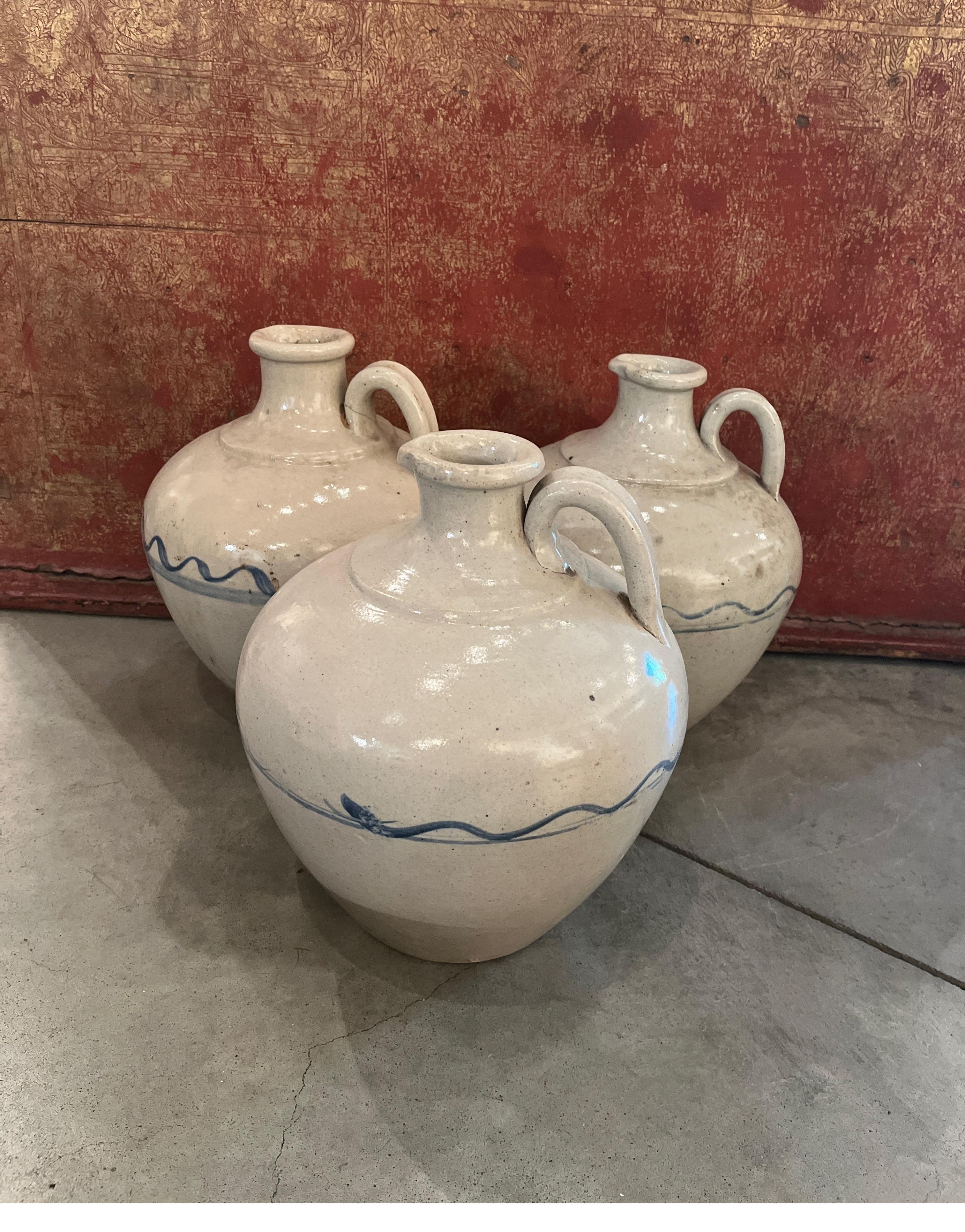 19th Century Antique Chinese Ceramic Wine Jars For Sale