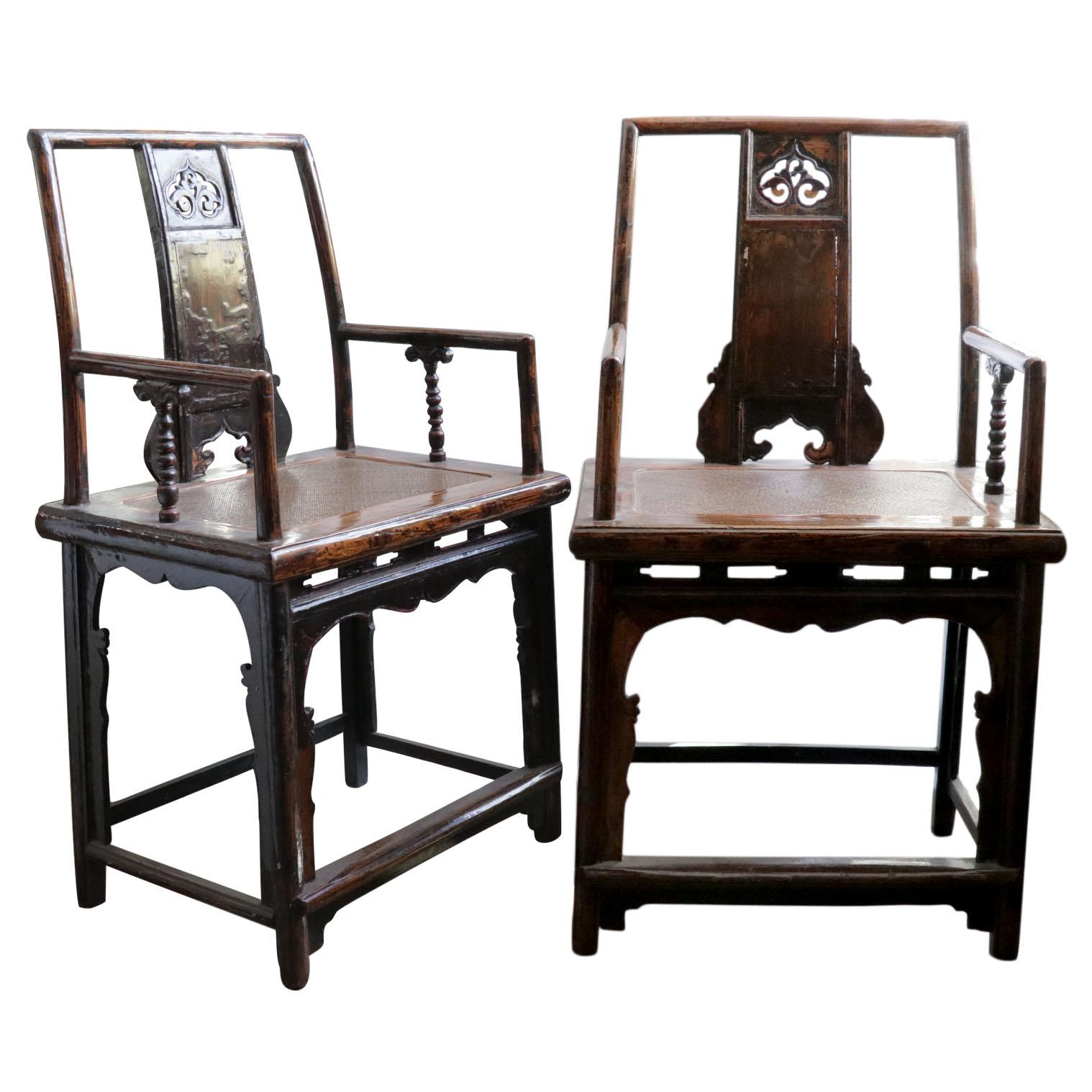 Asian Antique Chinese Chairs, Pair For Sale