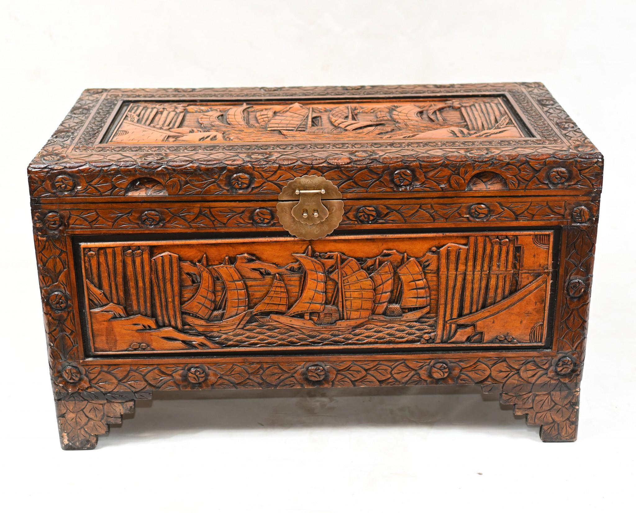 camphor wood chest