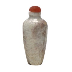 Antique Chinese Chicken-Bone Jade Snuff Bottle