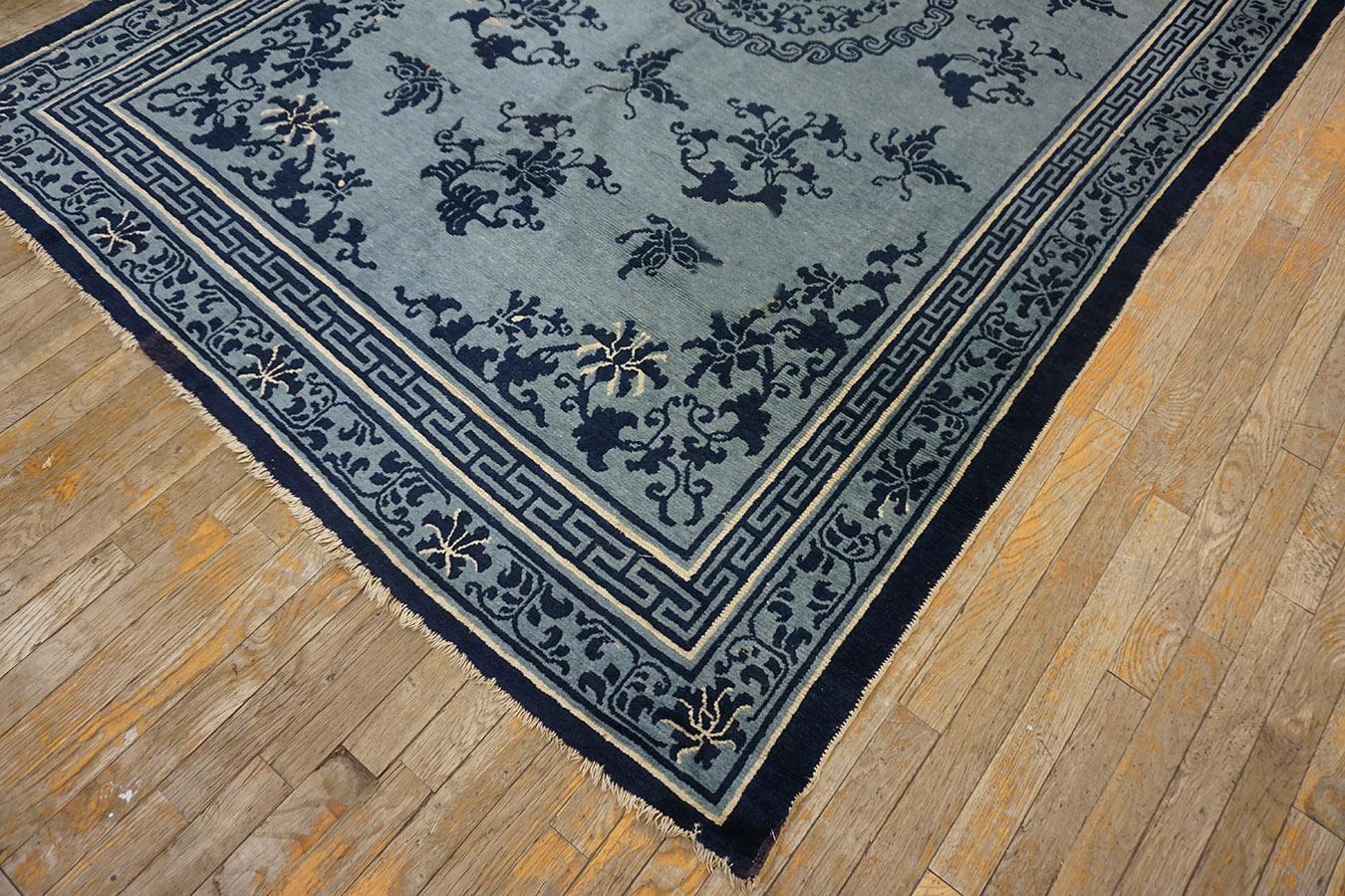 Mid 19th Century Chinese Ningxia Carpet ( 5'7