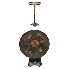 TABLE DE CHINOISERIE DE CHINESE LACQUERÉE ET PAINÉE À LA Main