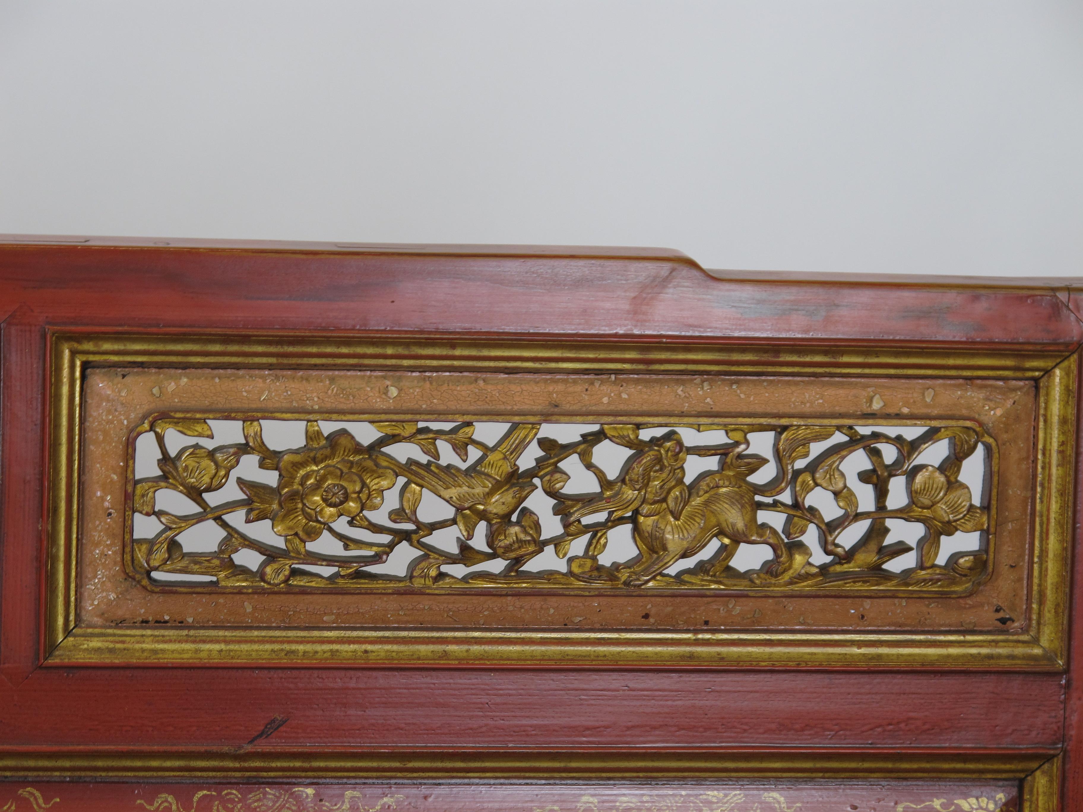 Antique Chinese Chinoiserie Style Bench For Sale 1