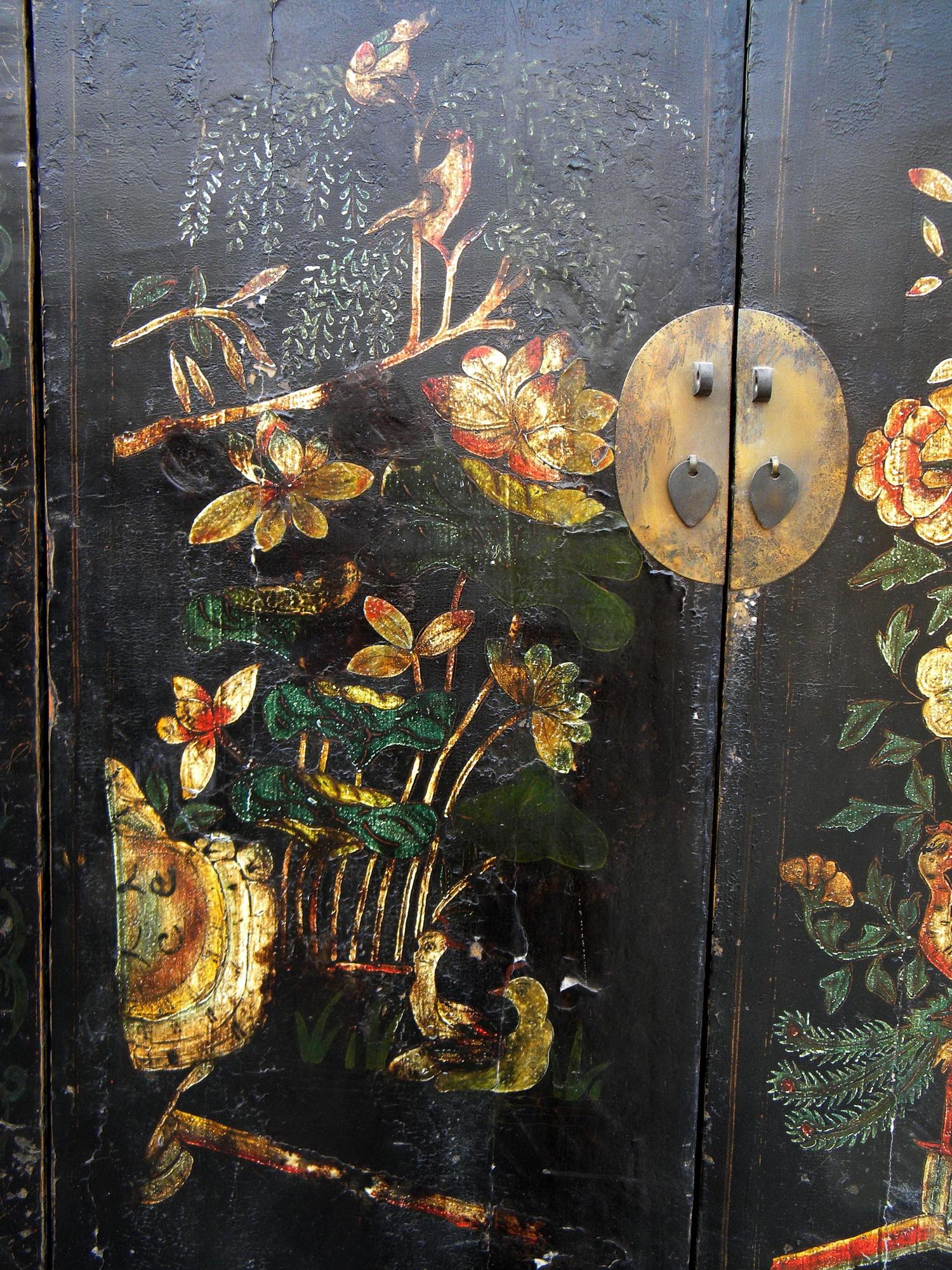 Antique Chinese Chinoiserie Style Cabinet 1 For Sale 1