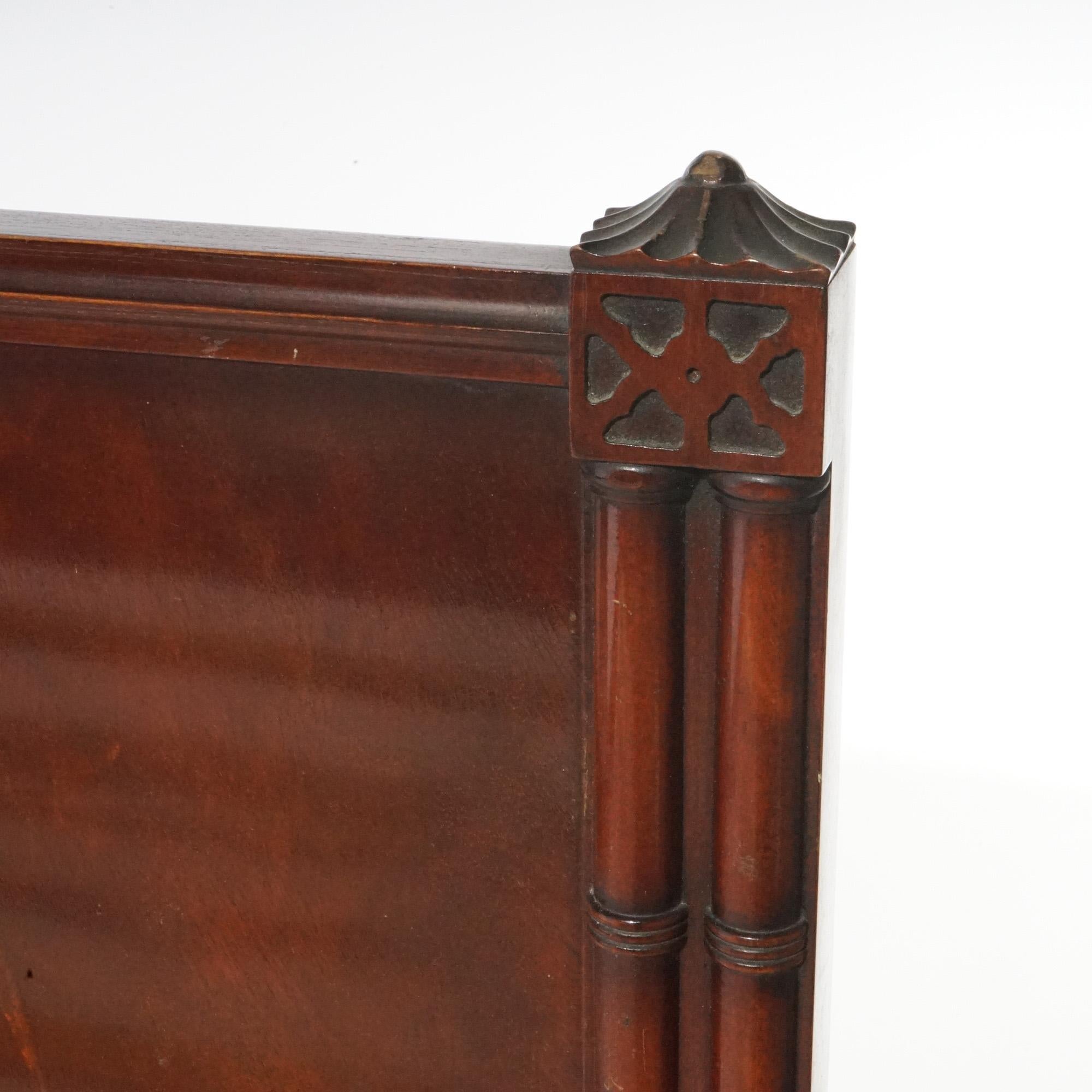 Antique Chinese Chippendale Mahogany Double Bed Circa 1930 1