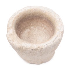 Antique Chinese Chiseled Marble Kitchen Mortar, Early 20th Century