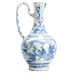 Antica porcellana cinese Chongzhen di transizione, figurata, 17° secolo