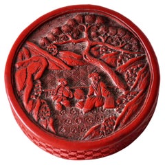 Antique Chinese Cinnabar Box