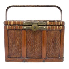 Antique Chinese Civil Service Examination Basket (kao lan)