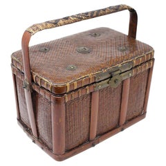 Antique Chinese Civil Service Examination Basket (kao lan)