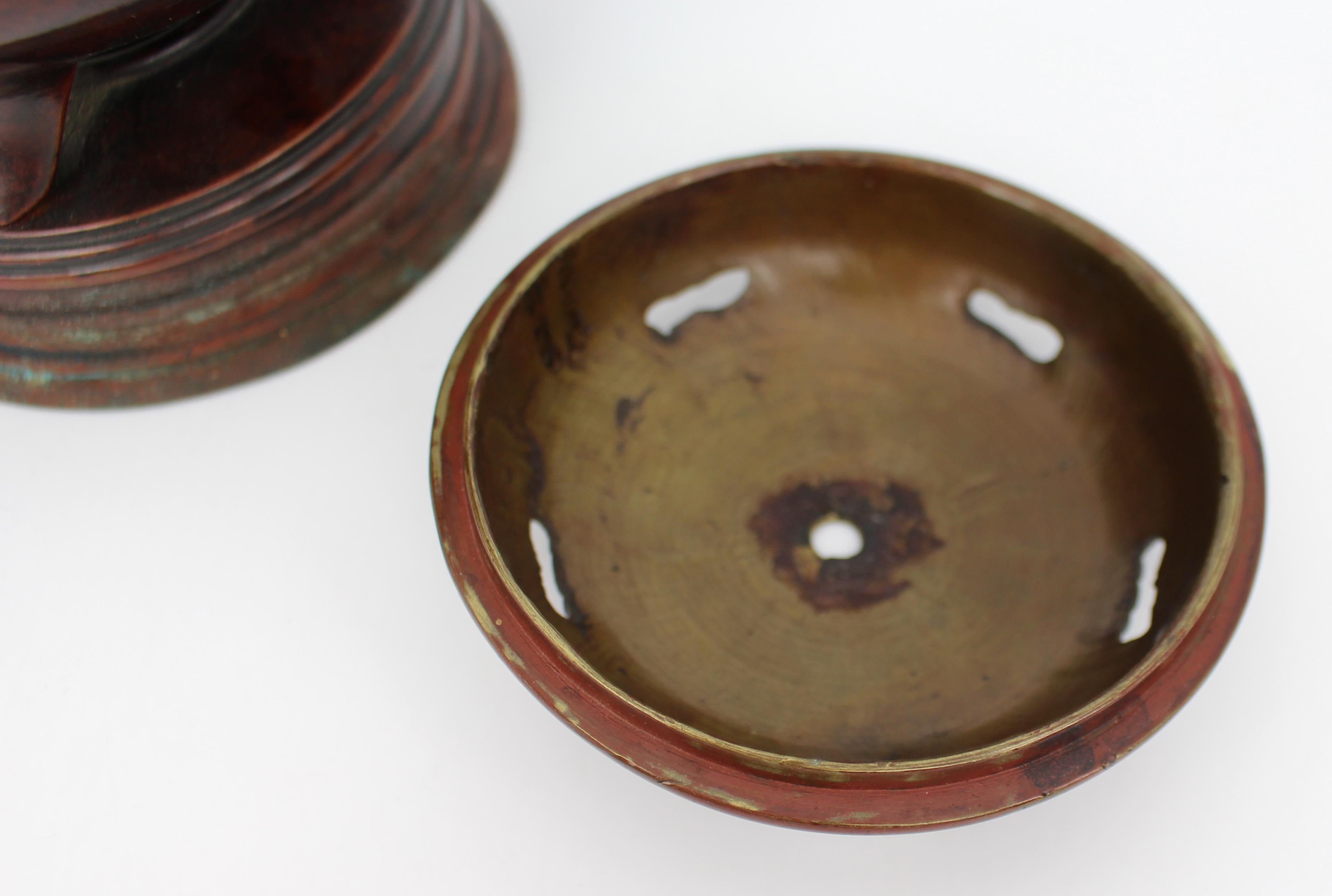 Antikes chinesisches Cloisonné-Bronzegefäß, späte Qing-Dynastie im Angebot 4
