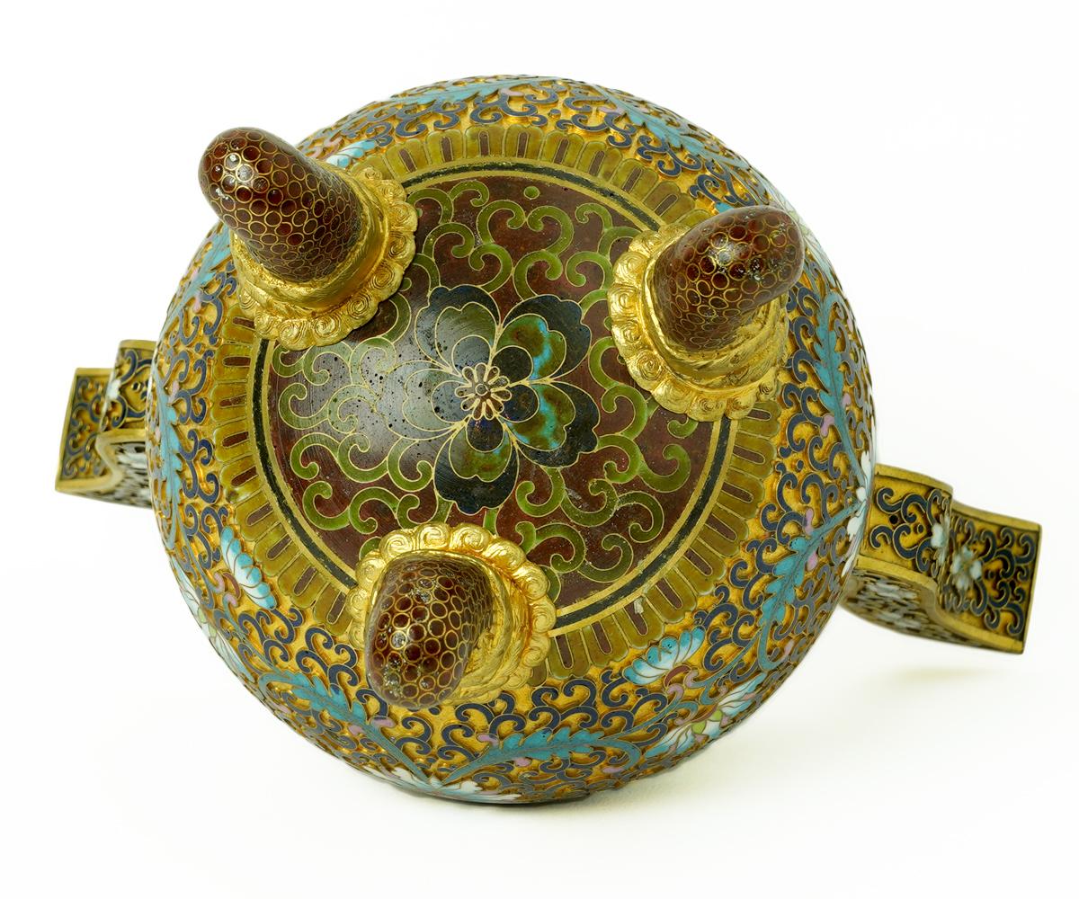 Chinese Export Chinese Cloisonné Censer For Sale