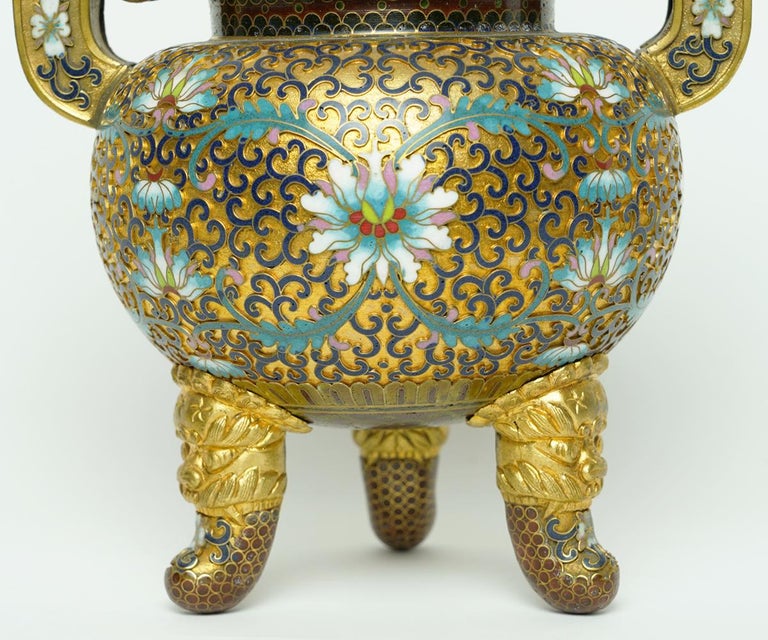 Chinese Cloisonné Censer For Sale at 1stDibs