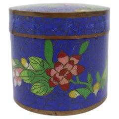 Antike chinesische Cloisonné-Emaille-Deckeldose