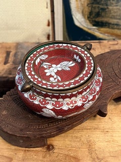 Antique Chinese Cloisonné Flip top Astray.