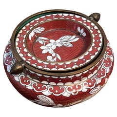 Antique Chinese Cloisonné Flip top Astray.