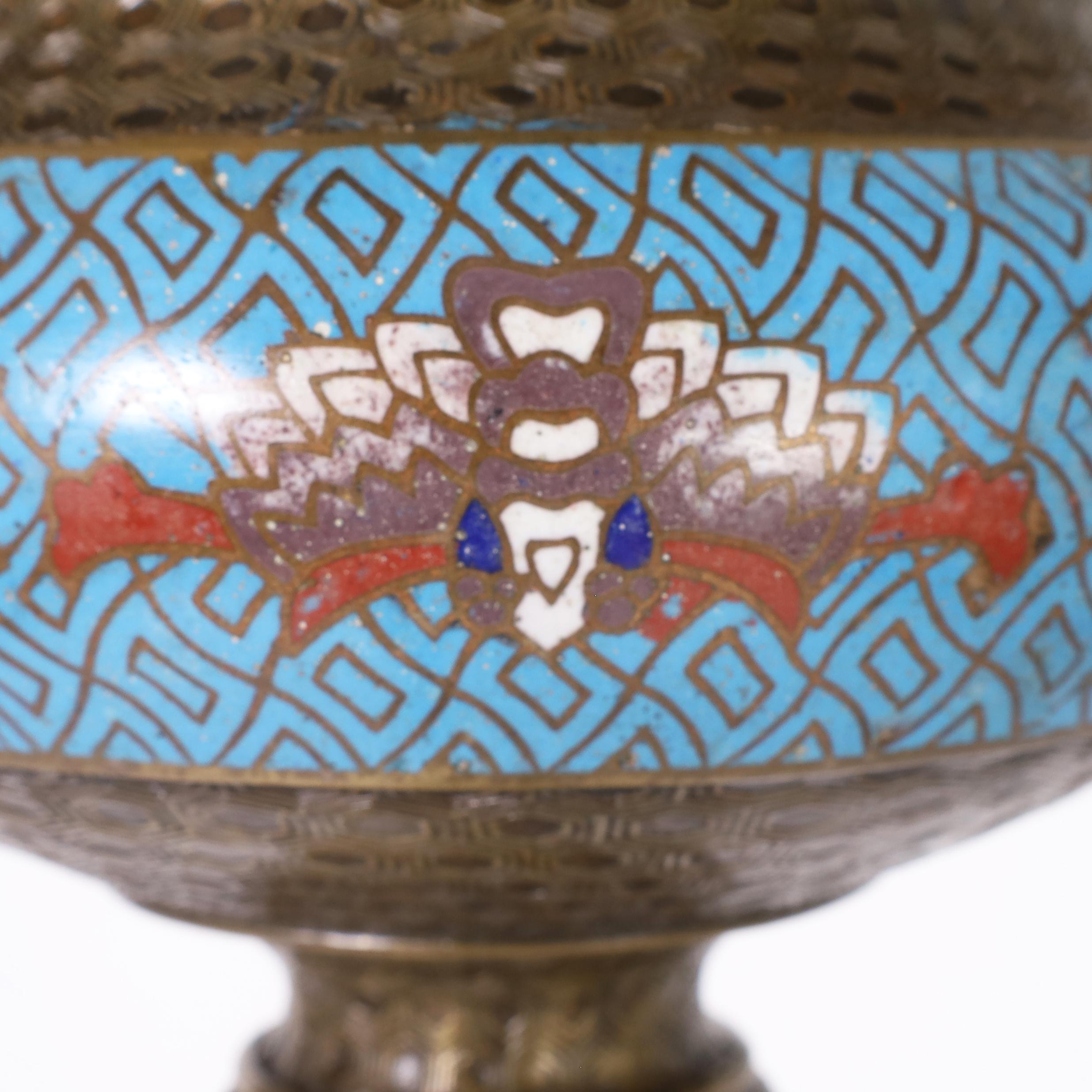 Chinese Export Antique Chinese Cloisonne Floor Lamp