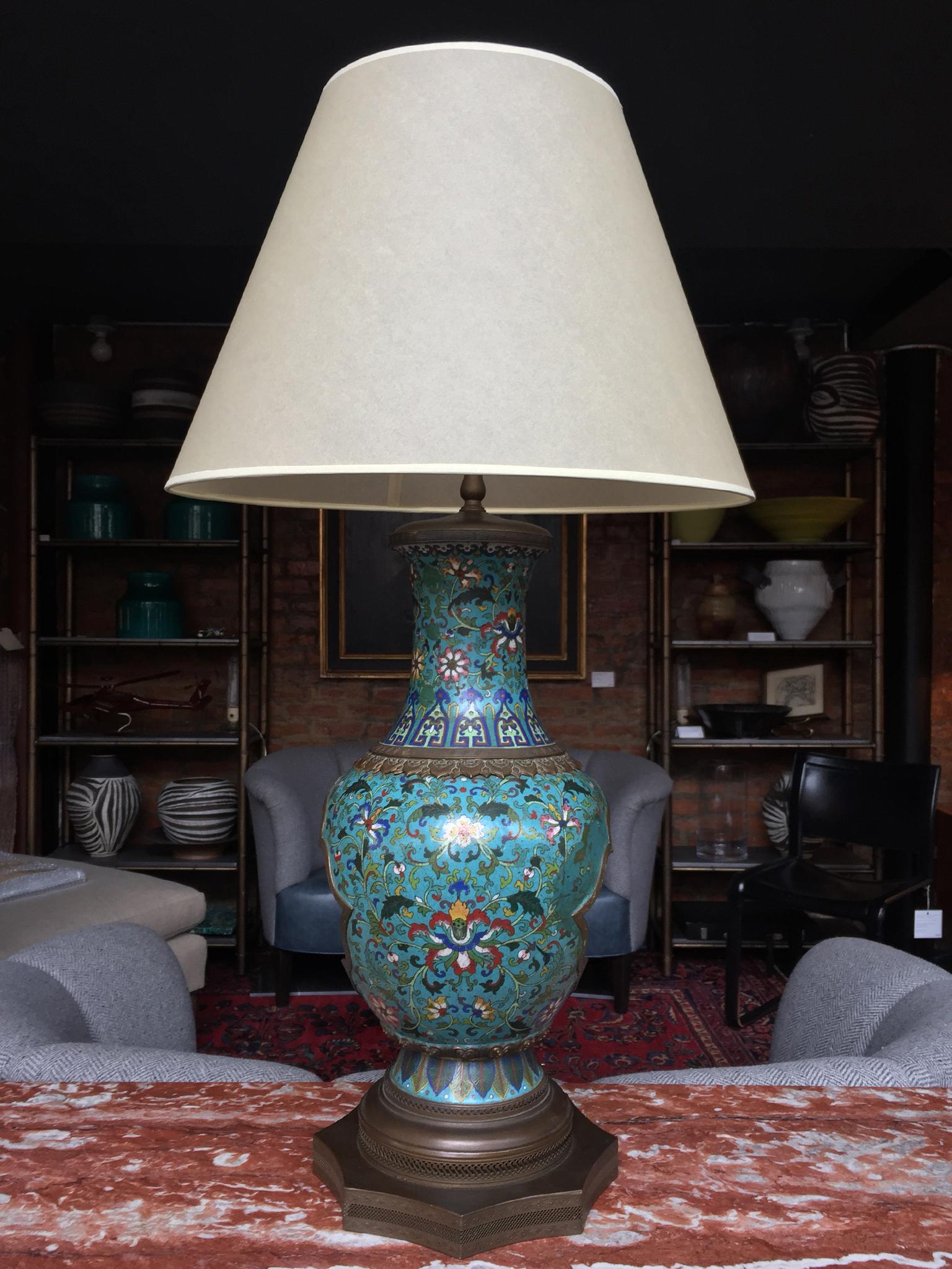 cloisonne table lamp